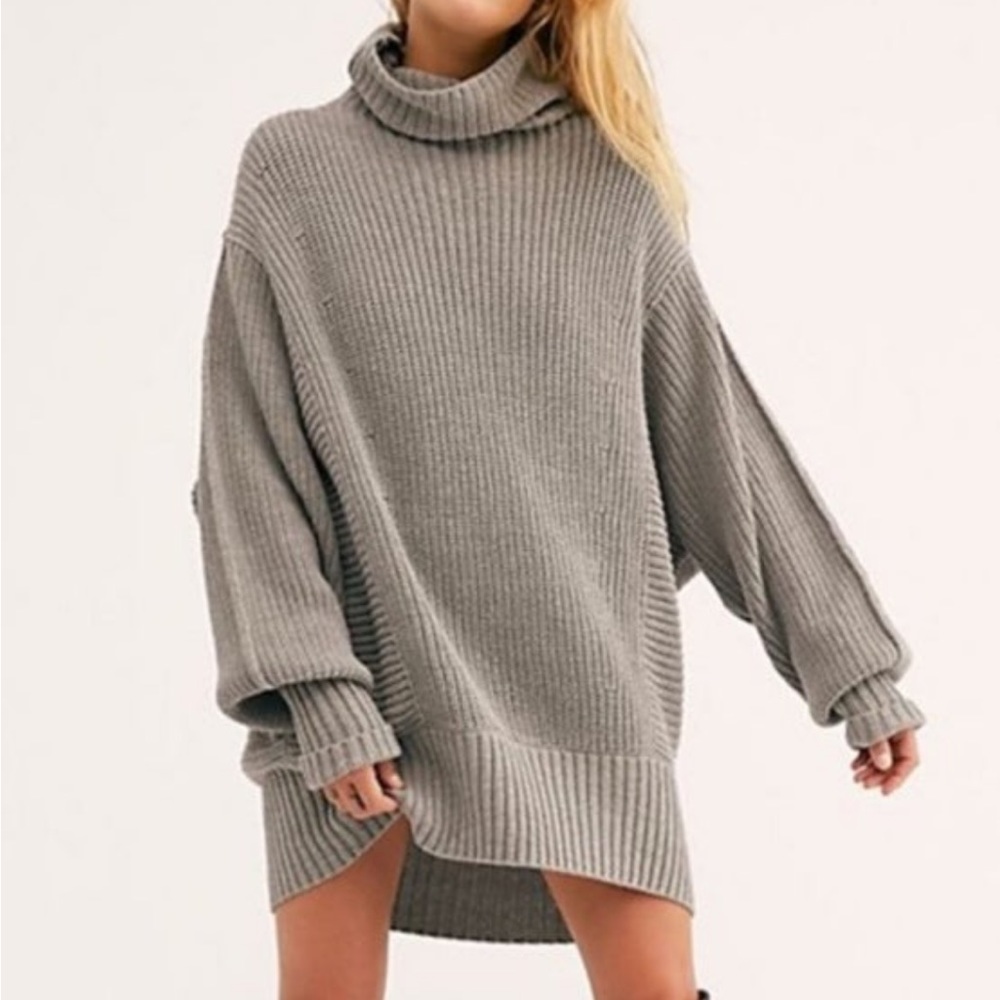 Free People Chunky Knit Oversized Sweater/Dress